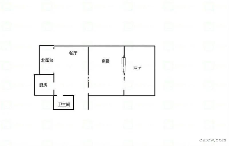 花园西村简装2/1/1朝南好房60万